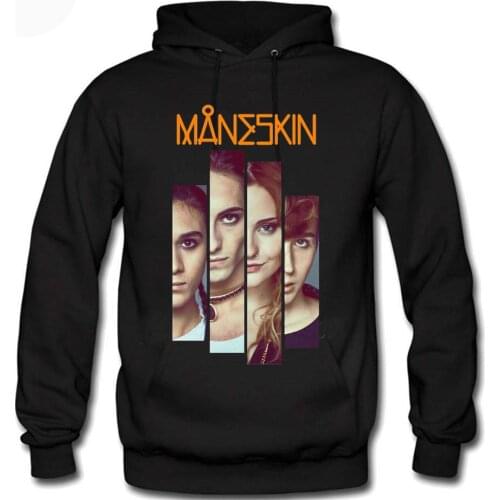 Mens Women Måneskin Sweatshirt Hoodies Tracksuit Warm Fleece Maneskin Hoody Pullover Custom Oversize Hoodie Poleron Hombre 2XL