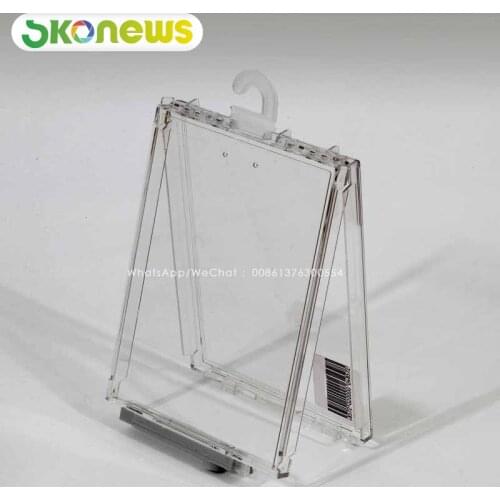 High quality rf plastic security alarm double DVD safer box safer keeper