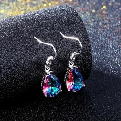 Colorful Stone Stud Earrings Women Fashion Jewelry Accessories Female 2019 Ears Decorations Earrings for Woman Lady Party Gifts