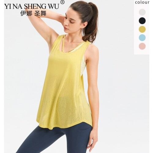Sleeveless Yoga Vest Sport Singlet Women Athletic Fitness Sport Tank Tops Gym Running Training Quick Dry Yoga Shirts Sportswear