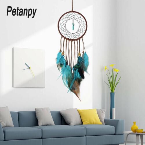 1Pc Retro Life Tree Colorful Feather Dream Catcher Wind Chimes Hanging Dreamcatcher Christmas Party Home Decoration