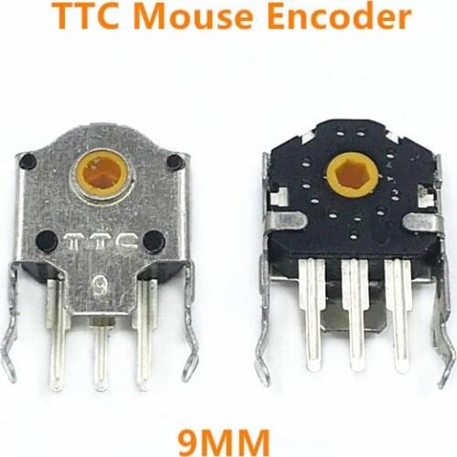 2Pcs Original TTC 9mm mouse encoder yellow core for gaming Mouse RAW deathadder Logitech G403 G603 G703 High-precision long life