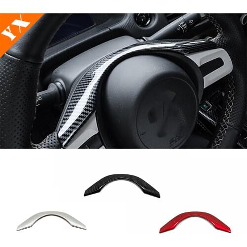 2020 2021 For Honda Fit Jazz Car Steering Wheel Switch Button Control Frame Cover Trim ABS Matte/Carbon/Red accessories 1pcs