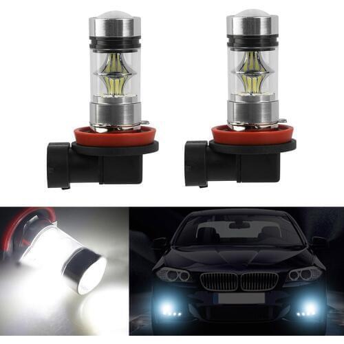 2x 9006/HB4 LED canbus 3030SMD Bulbs Reflector Mirror Design For Fog Lights For BMW E63 E64 E46 330ci