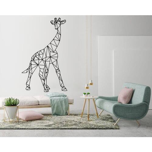 Abstract Animal Wall Decal Giraffe Kids Room Playroom Wall Decor Geometric Vinyl Art Wall Stickers Living Room Decoration G238