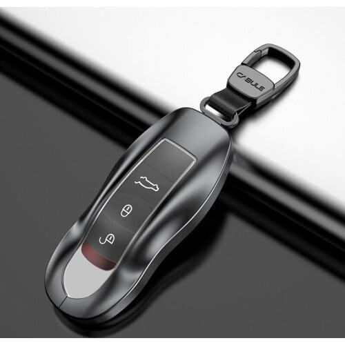 Aluminum Alloy Car Key Case Cover For Porsche Cayenne 958 Macan 911 Panamera 996 Boxster 987 997 2019 2020 Key Shell Accessories