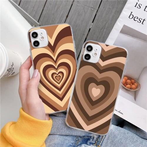 Latte love wildflower case for iphone 12 mini case cute protective cover for iPhone 11 pro 7 8 6s plus X XS MAX XR Case Cover
