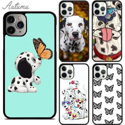 Dalmatian butterfly Phone Case for iPhone 11 12 Pro Max mini X XR XS SE 2020 5 6S 7 8 Plus Samsung Galaxy S8 S9 S10 Cover shell