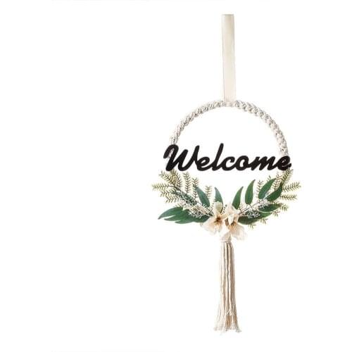 Plant Garland Door Decorative Pendant Welcome Sign Ornament Household Decoration