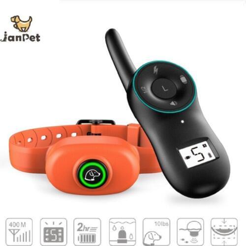 JanPet Electric Dog Training Collar Waterproof Rechargeable Dog Collar With Remote Control Electric Pet Dog Training Collar