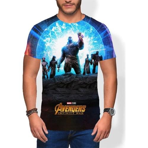 Disney Movie Thanos 3D Printed T Shirt For Men Fashion Streetwear Boy Girl Kids Tee Tops Oversized Casual Male Clothing