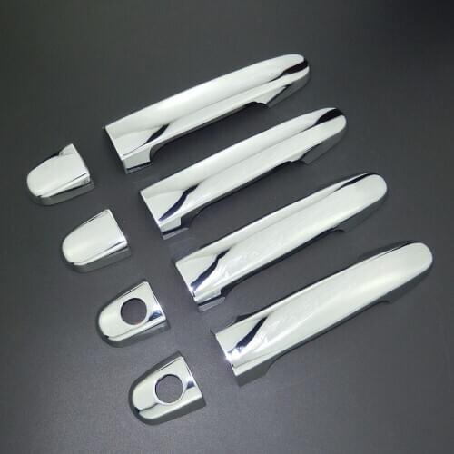 For Toyota Vios 2007-2013 Chrome Door Handle & Door Bowl Cover Trim Car Styling 2008 2009 2010 2011