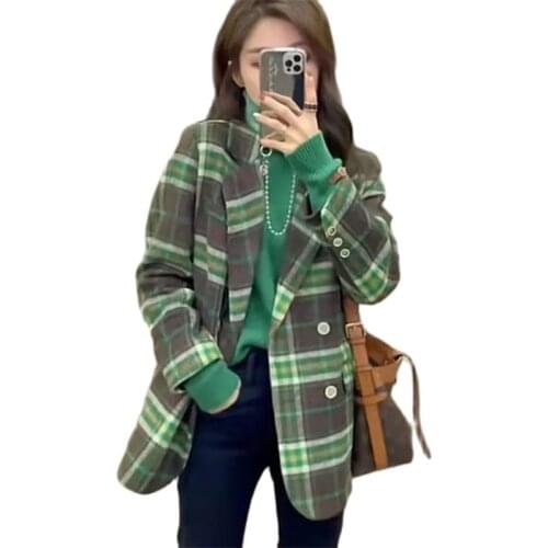 Женские пальто в клетку Huapang-Lsl China At AliExpress