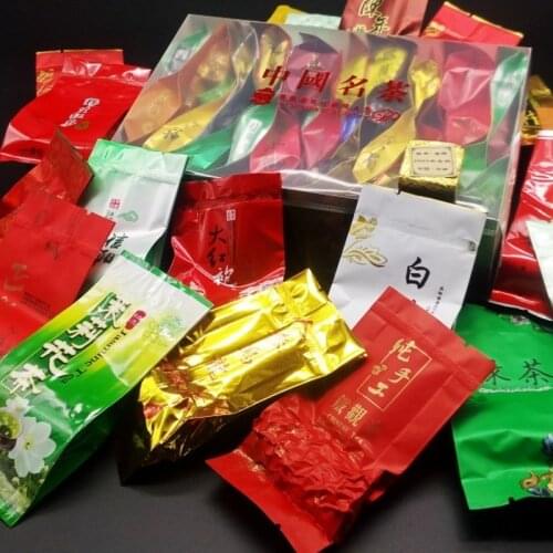 16 Different Flavors Chinese Tea Includes Milk Oolong Pu-erh Herbal Flower Black Green Tea Each tea Two Bags