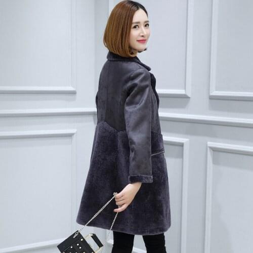 2020 Fashion Sheep Shearling Jacket Womens Real Fur Coat Female Double-faced Wear Warm Winter Jackets for Women WYQ1684