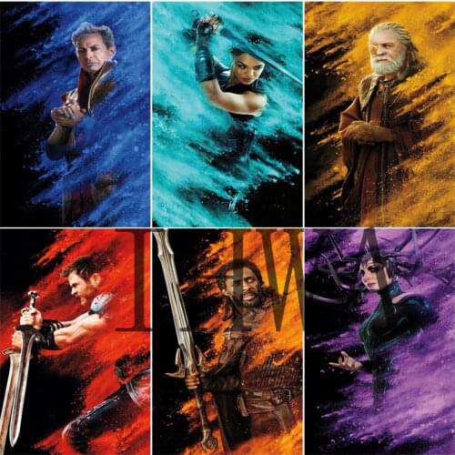 Marvel Superhero Thor Diamond Painting Cross Stitch 5D DIY Rhinestone Pictures Full Square/Round Diamond Embroidery Home Decor