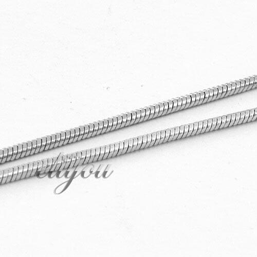 New Fashion Jewelry 1mm Mens Womens White Gold Color Necklace Snake Link Chain Free Shipping Gold Jewellery DJN64