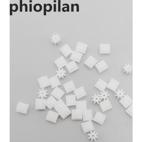 PHIOPILAN 0.5 modulus 8T 81a 8 Teeth Flat head gear Aperture 0.95mm Car Gearbox Plastic motor gear