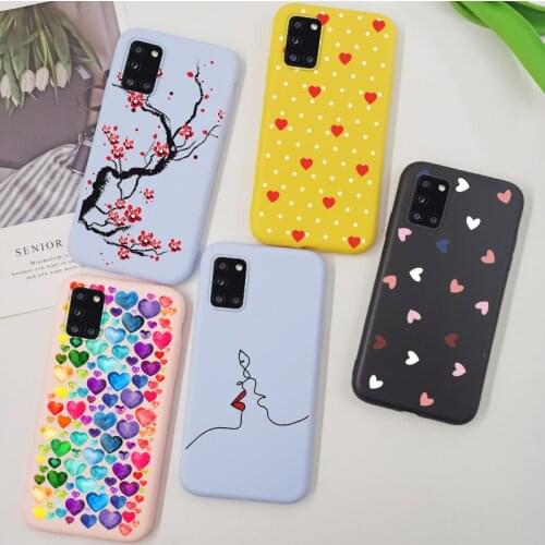Kiss Love Case For Samsung Galaxy A50 A70 A71 A51 M12 A21S A31 A40 TPU Cover Case Bumper For Samsung A51 A71 M12 4G Protector