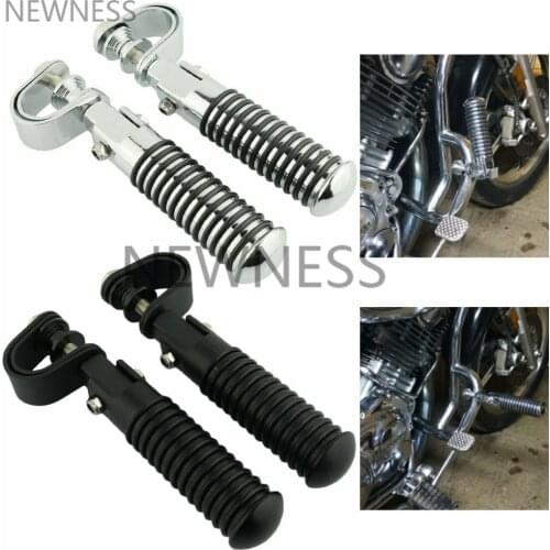 Motorcycle Footpegs Highway Pegs Adjustable Rubber Footrest Engine Guard Clamp For Kawasaki VN400 VN800 VN900 VN1500 VN2000