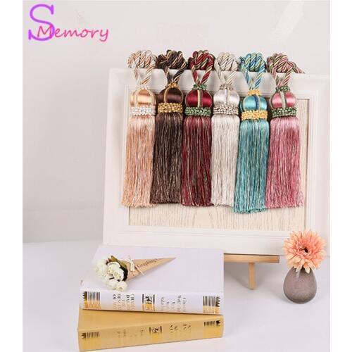 Ball European curtain tassels hanging ball tie strap holder accessories home decoration