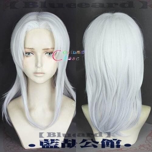 The Dragon Prince Rayla Silver White 60cm Long Synthetic Hair Heat Resistant Cosplay Costume Headwear + Free Wig Cap