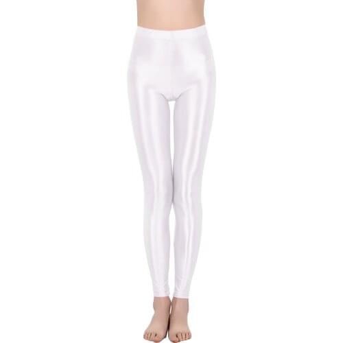 Women and Man Unisex Sport Leggings Fashion Shiny Metallic Stretchy Leggings Pants for Gym Yoga Dance Running Cycling Bottoms