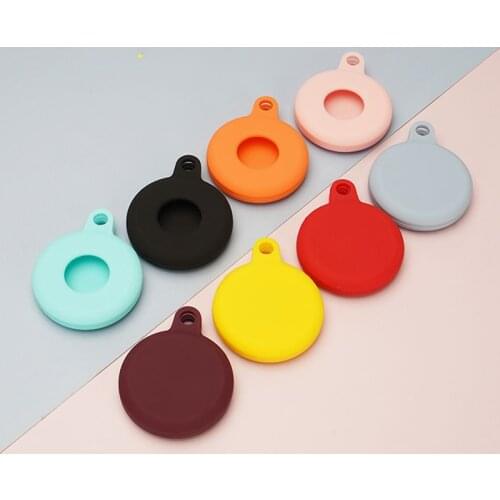 For Apple Airtags Liquid Silicone Protective Sleeve Locator For AirTag Tracker Anti-lost Device Keychain New Protective Sleeve