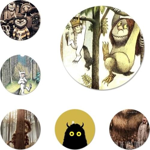 58mm Where The Wild Things Are Icons Pins Badge Decoration Brooches Metal Badges For Clothes Backpack Decoration