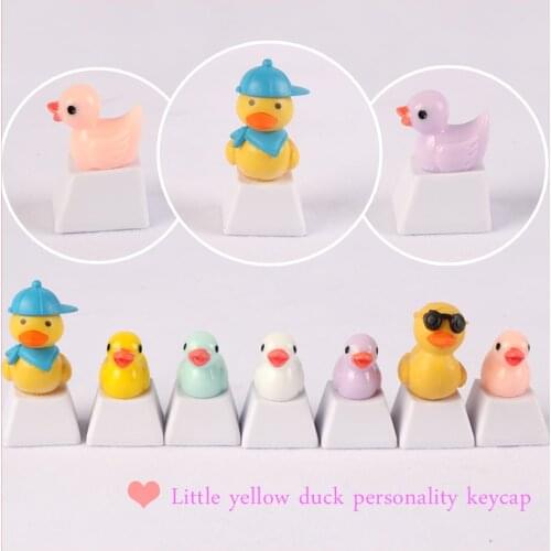 1pc Custom Cartoon Little yellow duck R4 ESC Gaming Keycap Personalized Keycaps For Cherry MX Mechanical Keyboard Key Cap