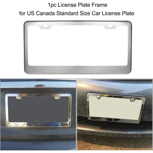 1pc License Plate Frame for US Canada Standard Size Car License Plate