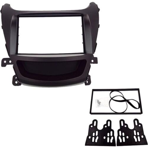 ITYAGUY 2 Din Double Din CD DVD Radio Fascia for HYUNDAI ELANTRA I-35 2014 RHD Stereo Fascia Dash CD Trim Installation Kit