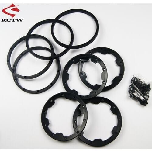 Beadlock Set of Front and Rear Wheel for 1/5 Rofun Rovan KM HPI Baja 5b SS Rc Car Toys Parts