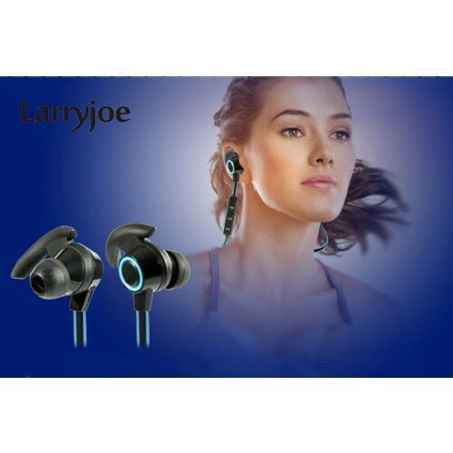 Larryjoe AMW-810 Wireless Bluetooth 4.1 Earphone Sports Sweatproof Headphone Stereo Bass Hi-Fi Headset For iPhone Xiaomi Samsung