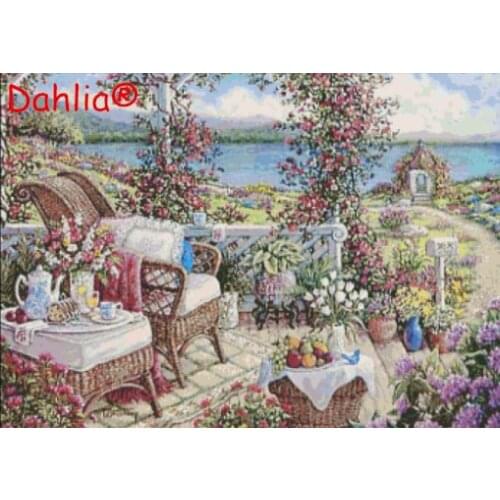 Big picture Scenery Arts Needlework Embroidery DIY Aida Cross Stitch Kits Crafts 14CT Unprinted Home Decor Handmade