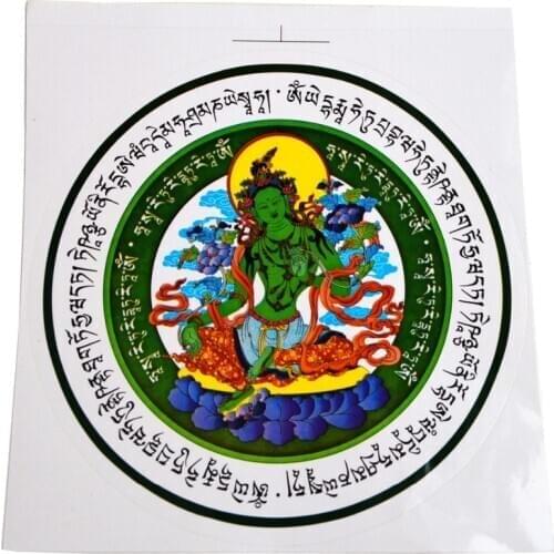 Feng Shui 5pcs Green Tara Window Amulet W1620