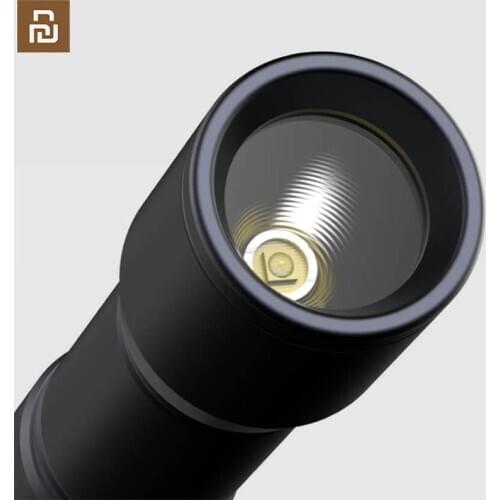 Xiaomi mijia flashlight / metal case / compact portable / high light / low light / flash / outdoor battery light