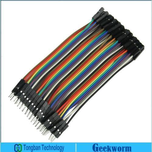 Male to 40-pin Male To Female Jumper Wire DuPont / Breadboard Jumper Cable (10cm) for Raspberry PI 3 B+/ 3B / Ardui-no