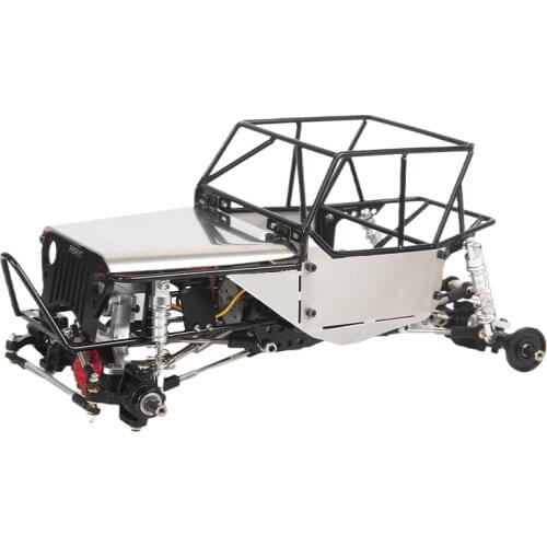 Metal Assembled Rock Buggy Roll Cage Tube Frame Body Shell Chassis for 1/16 RC Crawler Car WPL C14 C24 C24-1 DIY Parts