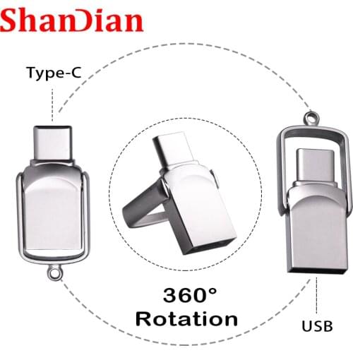 NEW Mini 64GB 128GB Type C Ultra Dual USB Flash Drive Memory Stick Thumb Pen Drive Creative Gifts for Business USB Flash Drives