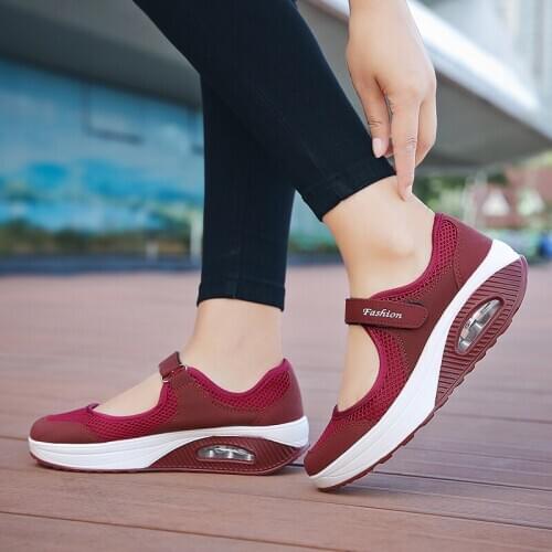 2021 Summer Fashion Women Flat Platform Shoes Woman Breathable Mesh Casual Shoes Moccasin Ladies Boat Shoes