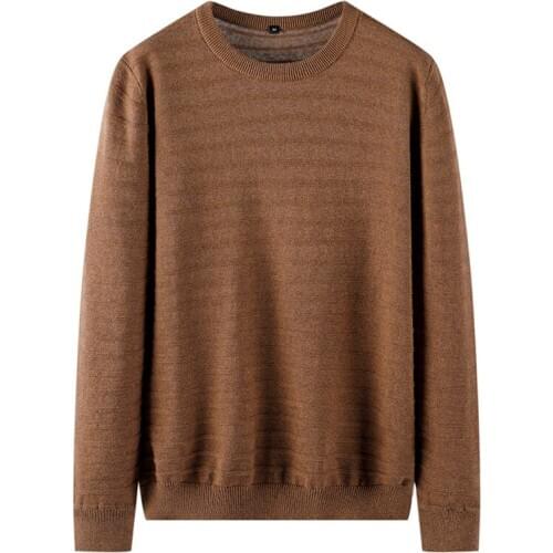 Pullovers O-Neck Mens Sweater Solid Cotton Basic Vintage Sweater Men Full Pullovers Black Grey 2020 Oversize