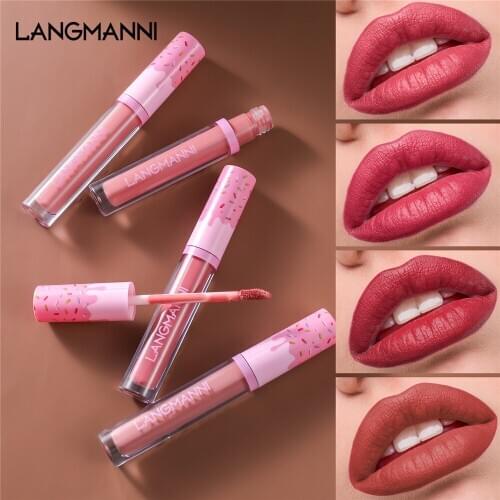 6Pcs Gloss Lipstick Glaze Set Lip Super Matte Matte Long Lasting Waterproof Non-stick Cup Charming Makeup Lip Makeup