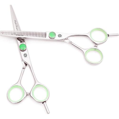 Hairdressing Scissors Set 5.5" 6" 7" Purple Dragon JP 440C Professional Barber Hair Cutting Scissors 1121# Set Thinning Shears