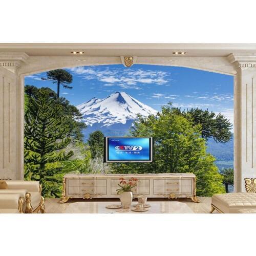 Chile Parks Mountains Sky Scenery wallpaper papel de parede, hotel living room sofa TV background bedroom 3d wallpaper
