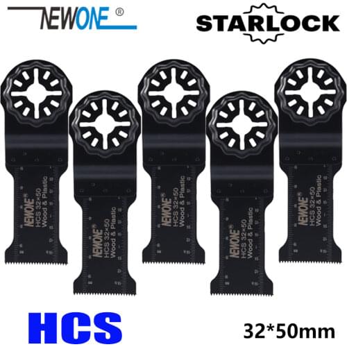 NEWONE HCS 32*50MM Length Starlock Saw Blades fit Power Oscillating Tools for Cut Wood Plastic Metal Remove Carpet Nails more