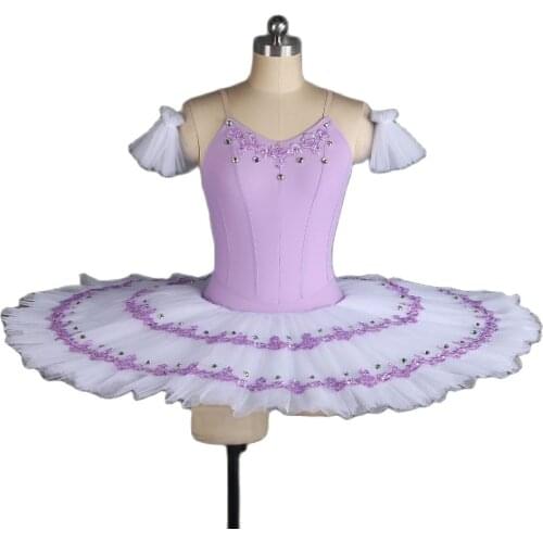 GDC Lilac Professional Tutu Girls Classical Ballet Dance Tutu Solo Dance Pancake Tutus Ballerina Dresses Women Dancewewar BLL409