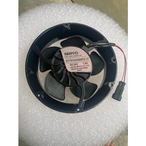 SERVO D1751U24B6PZ-17 Server Cooling Fan DC24V 1.8A 172X172X50mm 2-wire