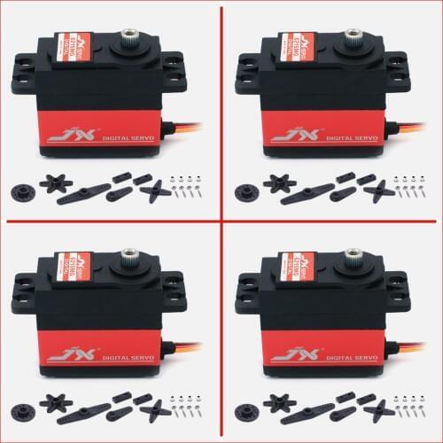 4PCS JX Servo PDI-6215MG 15.32kg High Precision Metal Gear Digital Standard For 1/8 1/10 RC Car Boat Robot Airplane Helicopter