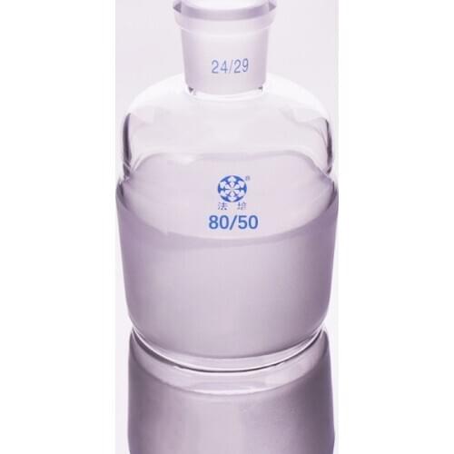 Borosilicate Glass Joint,Female 24/29,Male 80/50,Glass reducing Adapter,A type connector